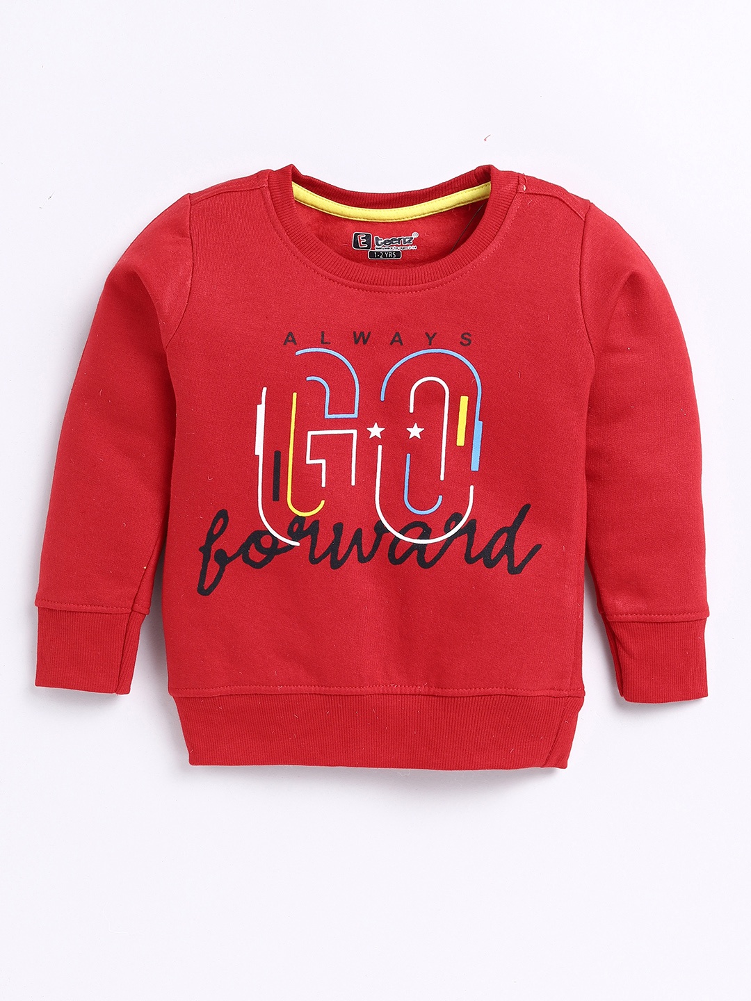 

Eteenz Boys Typography Detailed Premium Cotton Sweatshirt, Red