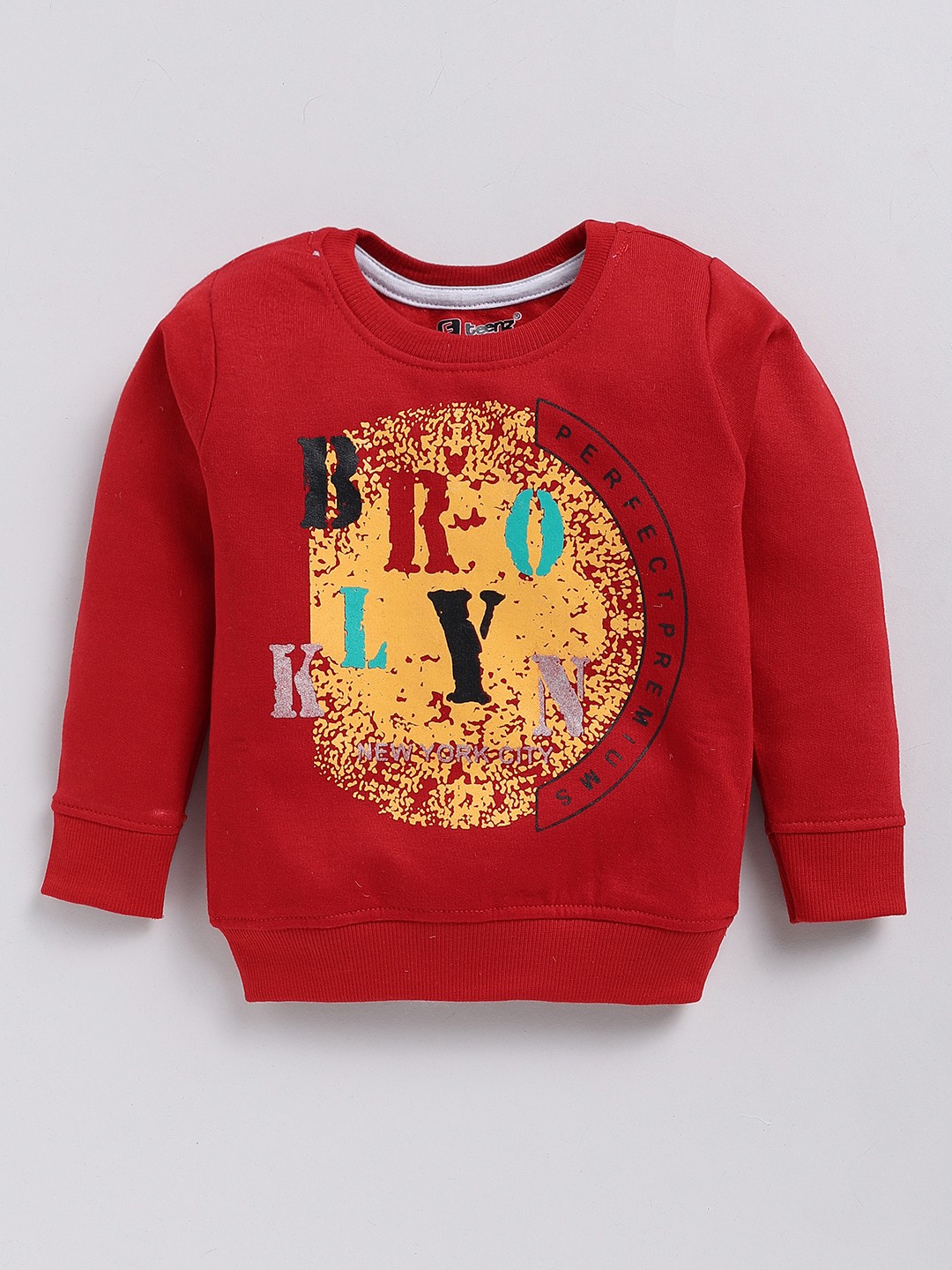 

Eteenz Boys Premium Cotton Graphic Printed Sweatshirt, Red