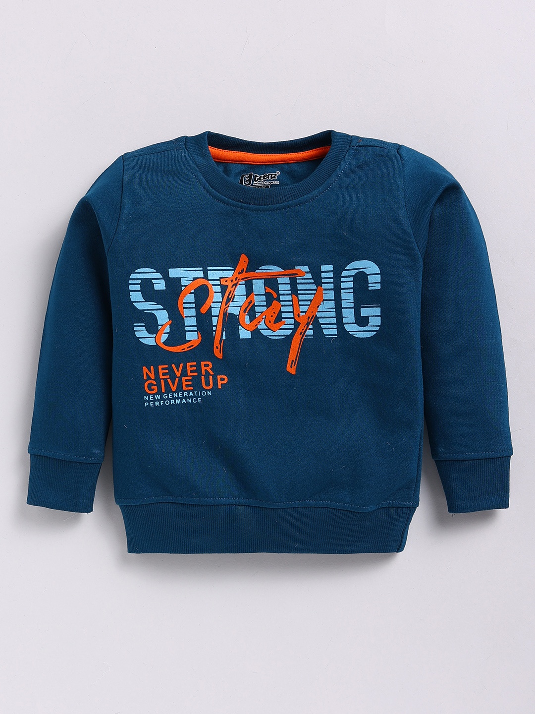 

Eteenz Boys Printed Premium Cotton Sweatshirt, Navy blue