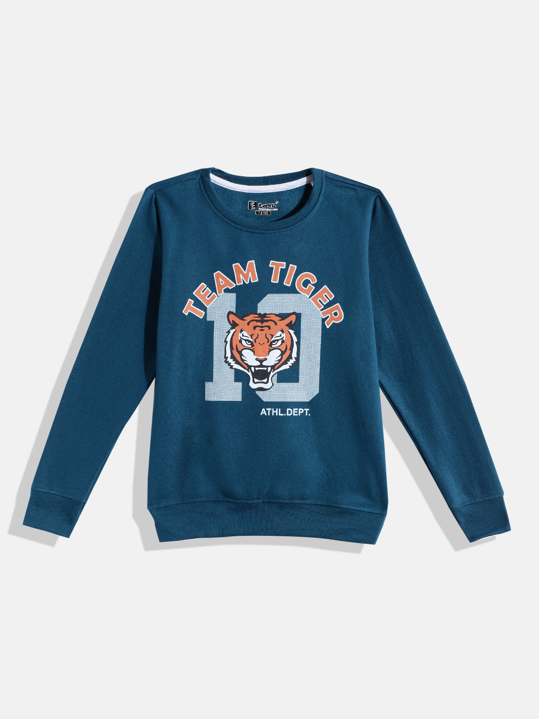 

Eteenz Boys Typography & Conversational Printed Round-Neck Premium Cotton Sweatshirt, Teal