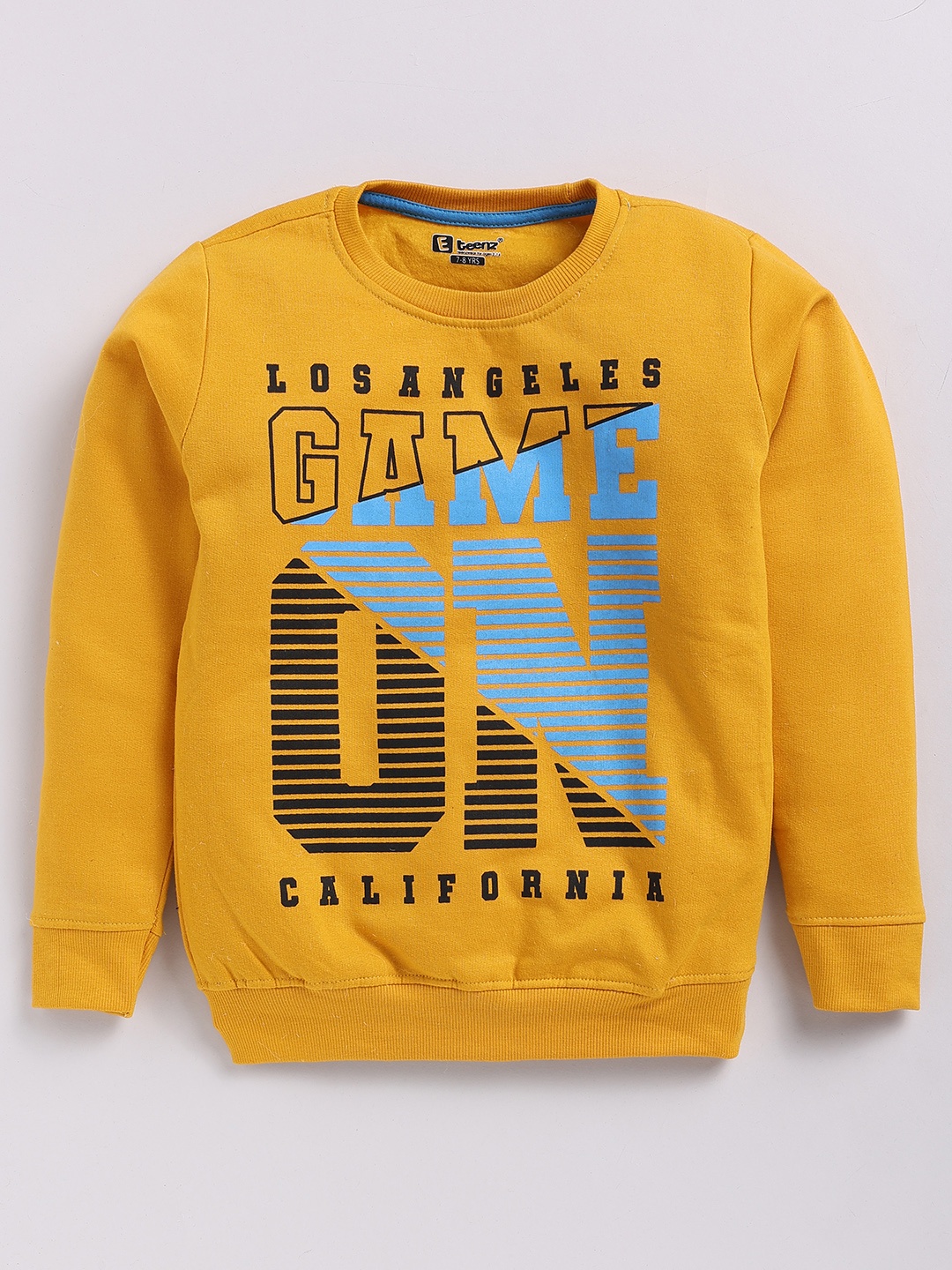 

Eteenz Boys Premium Cotton Typography Printed Sweatshirt, Yellow