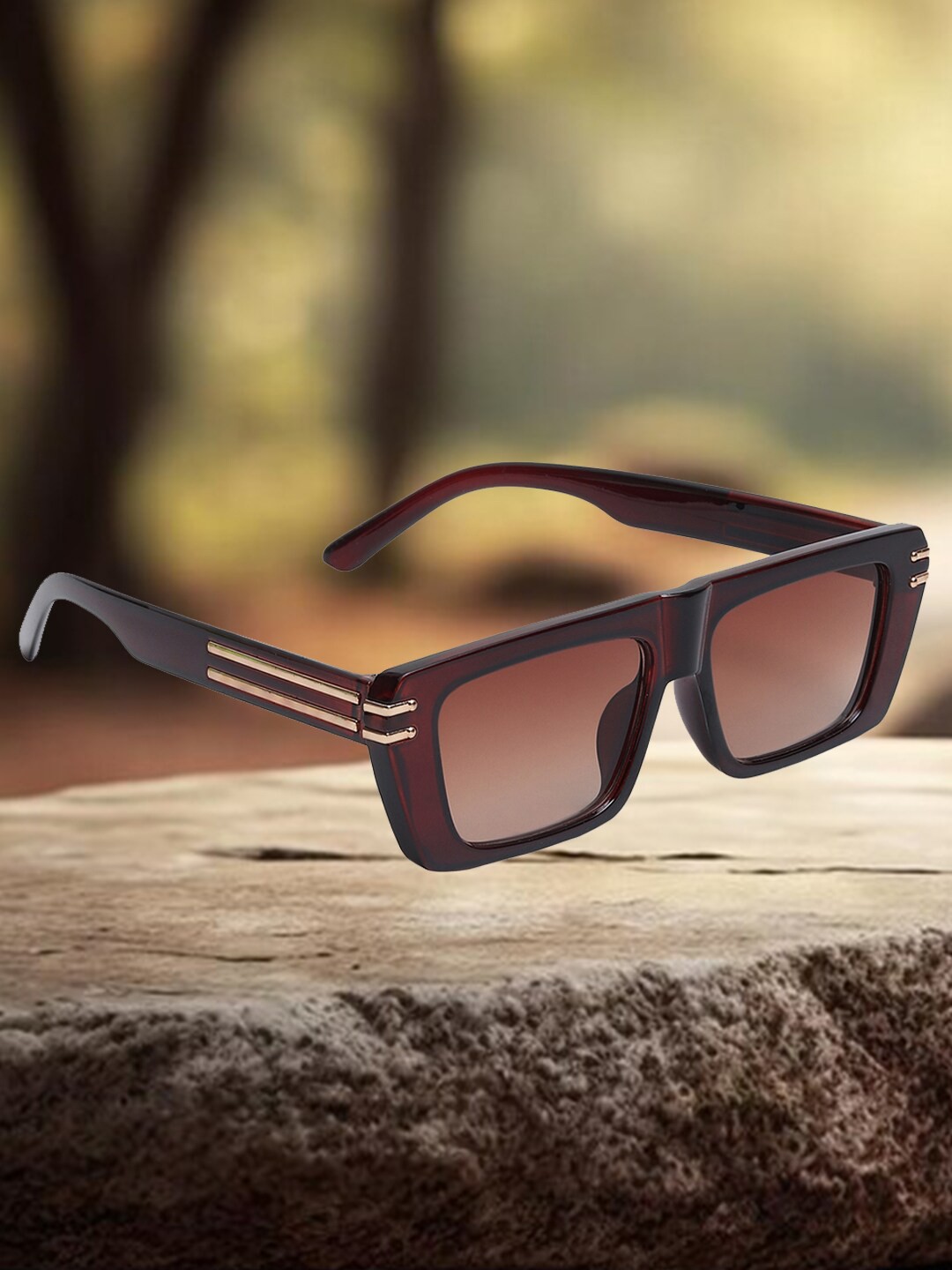 

Mast & Harbour Women Brown Square Sunglasses with UV Protected Lens-M&HSGW-11945-05