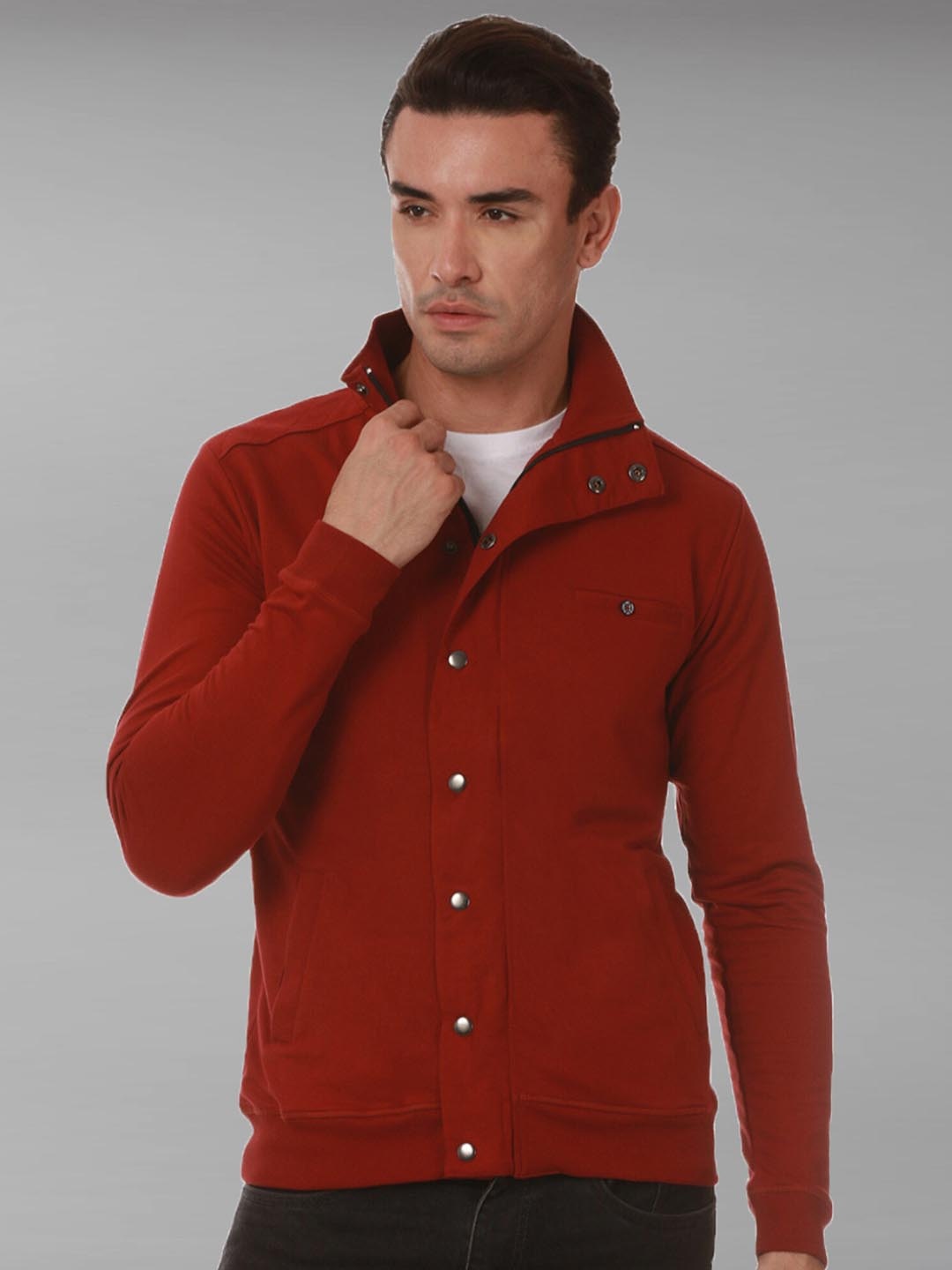 

Dream of Glory Inc Windcheater Pure Cotton Sporty Jacket, Maroon