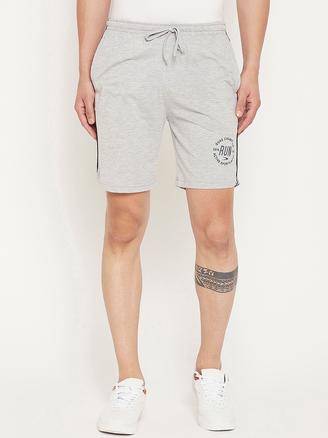 

Duke Men Cotton Shorts, Grey