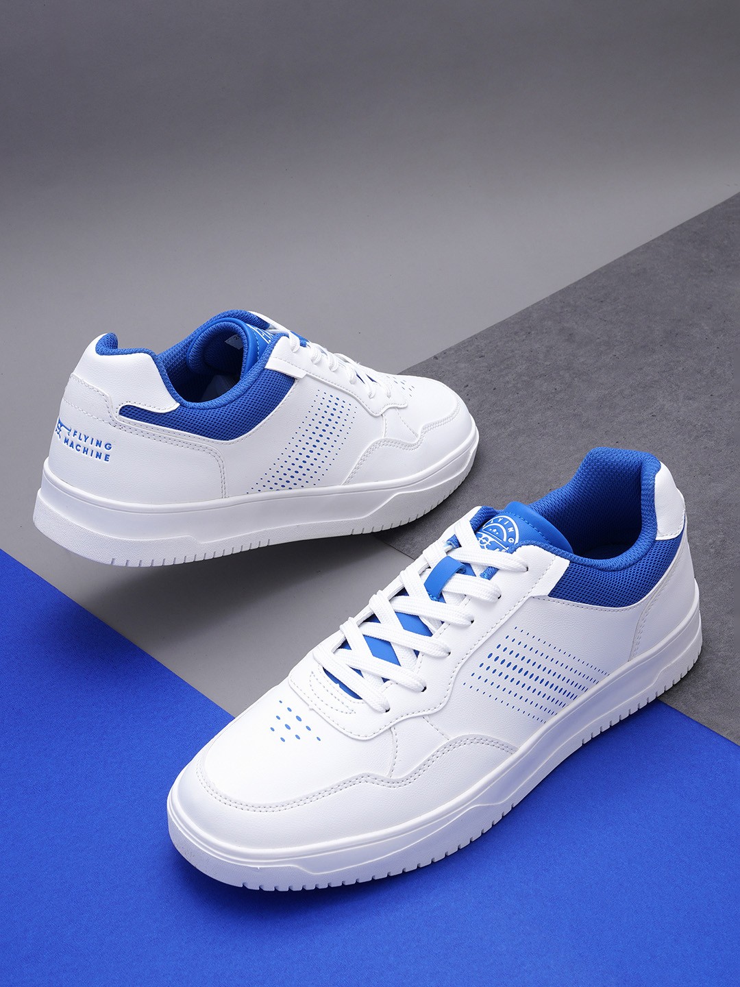

Flying Machine Men EASON Printed Comfort Insole Basics Sneakers, Off white