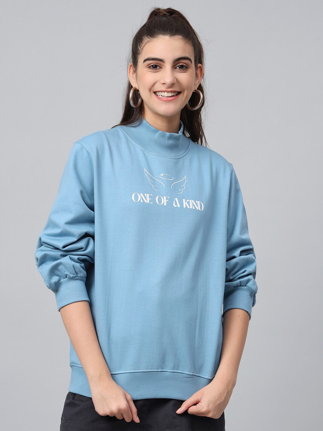 

The Dry State High Neck Fleece Sweatshirt, Blue