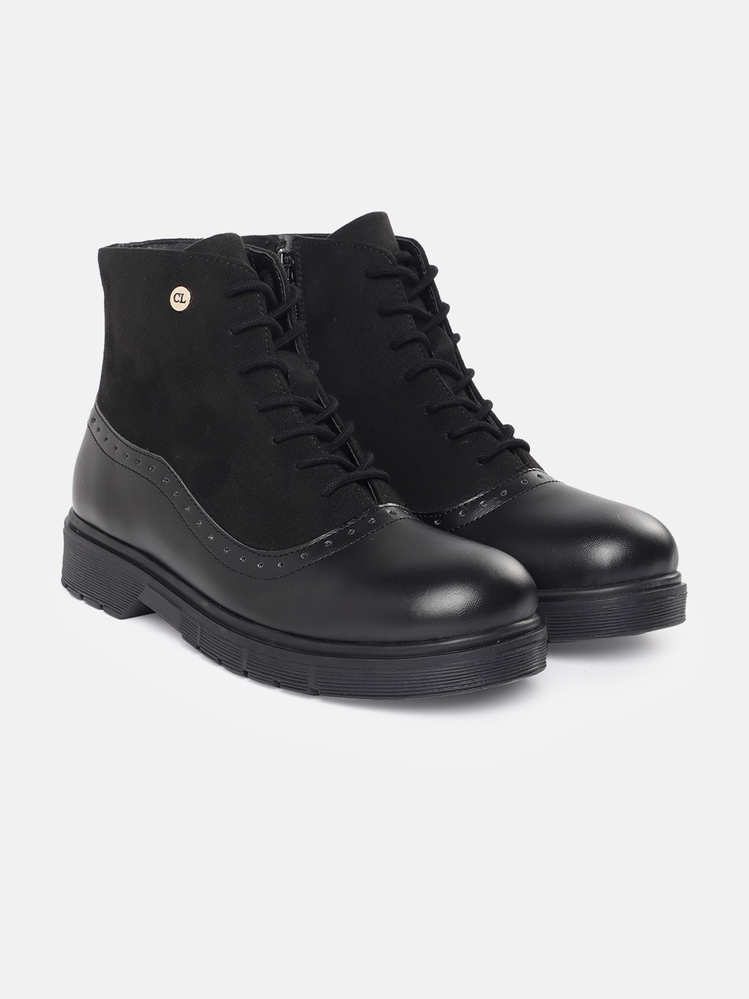 

Carlton London Women Mid-Top Heeled Boots, Black