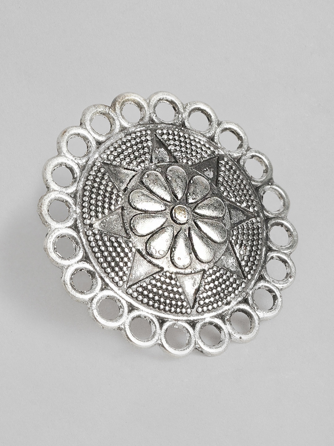 

Sangria Women Silver-Plated Adjustable Finger Ring