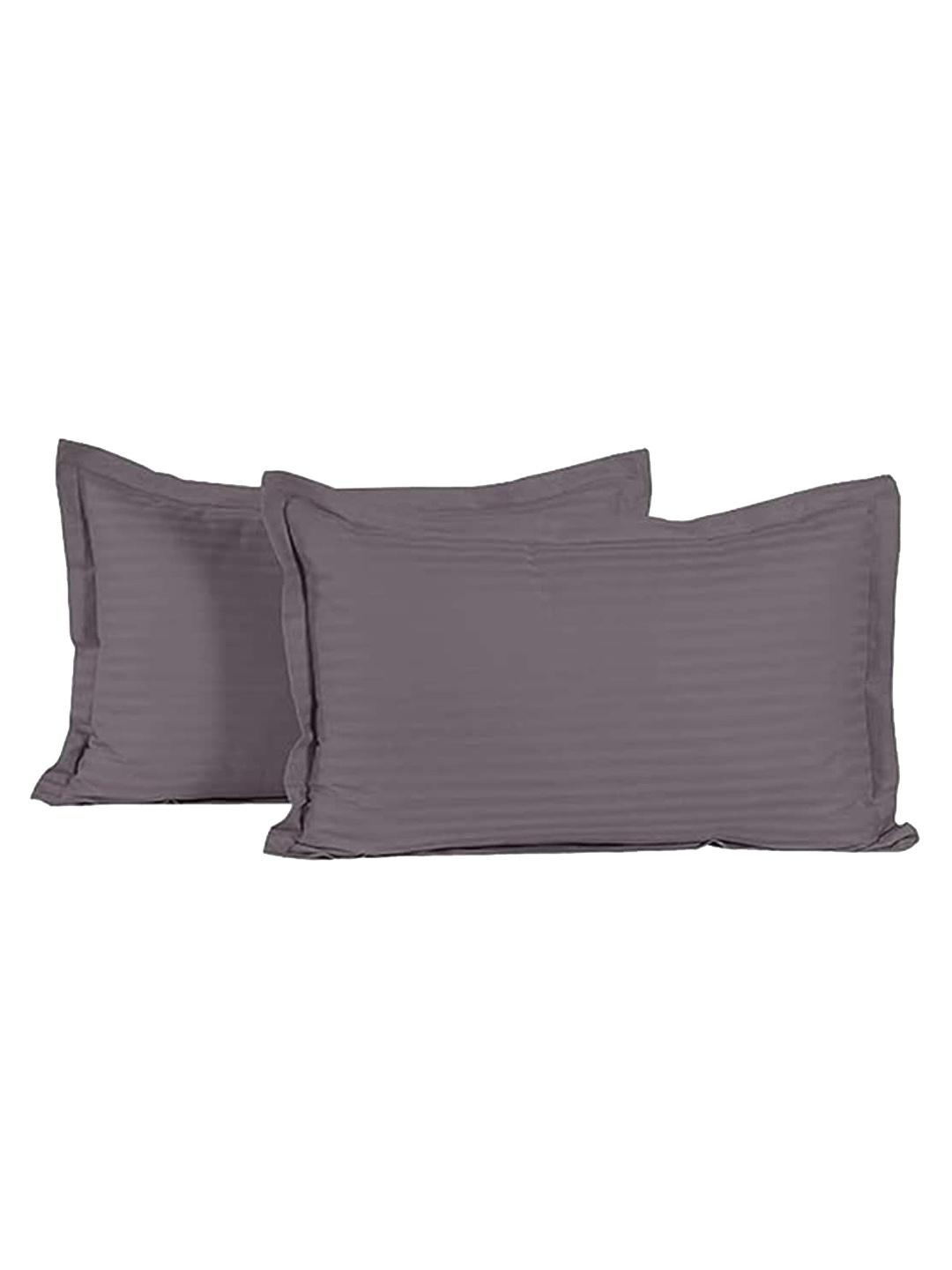 

Kuber Industries Grey 2-Pieces Striped Pure Cotton Pillow Covers