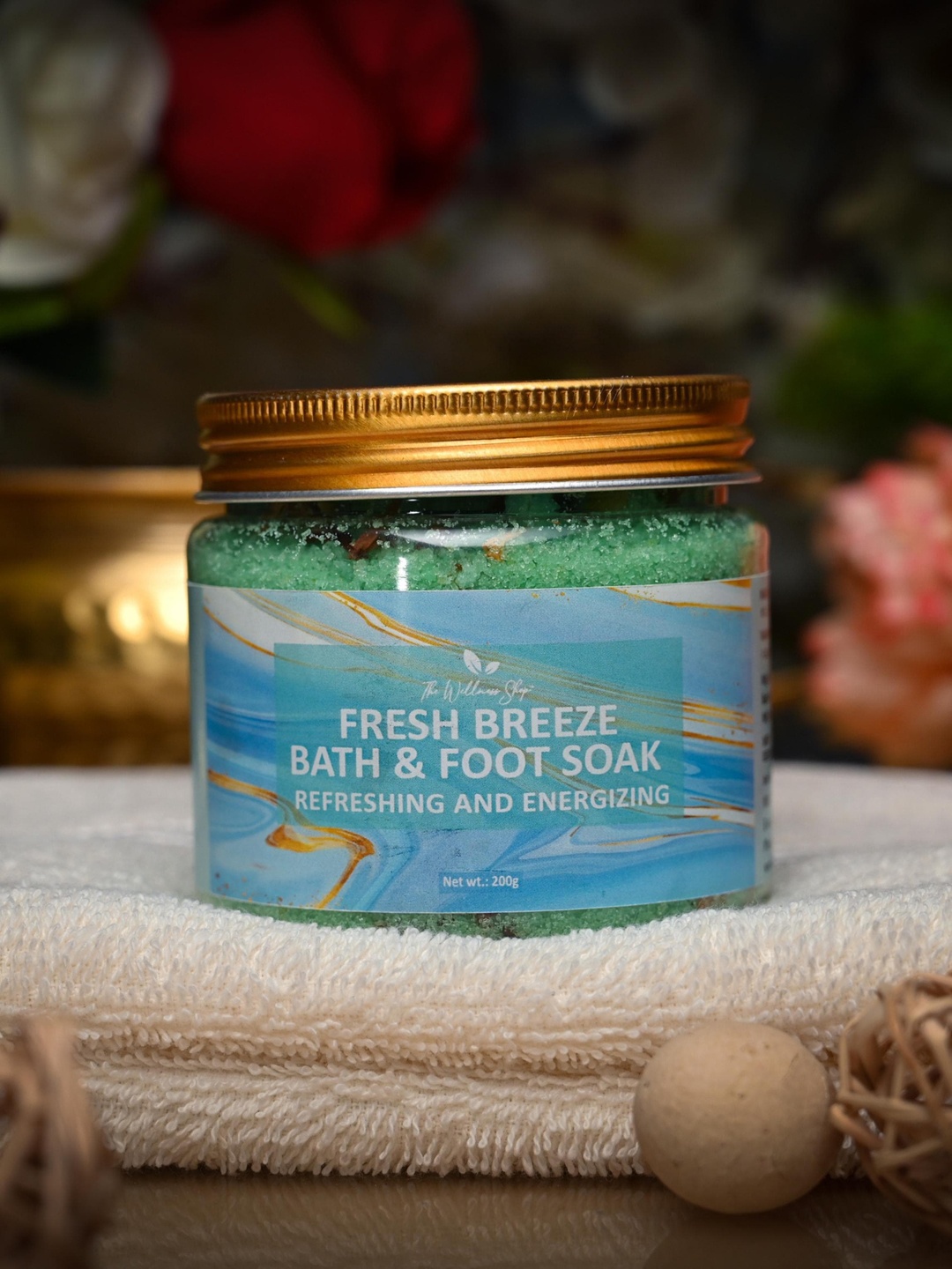 

The Wellness Shop Fresh Breeze Bath And Foot Soak - 200g, Turquoise blue