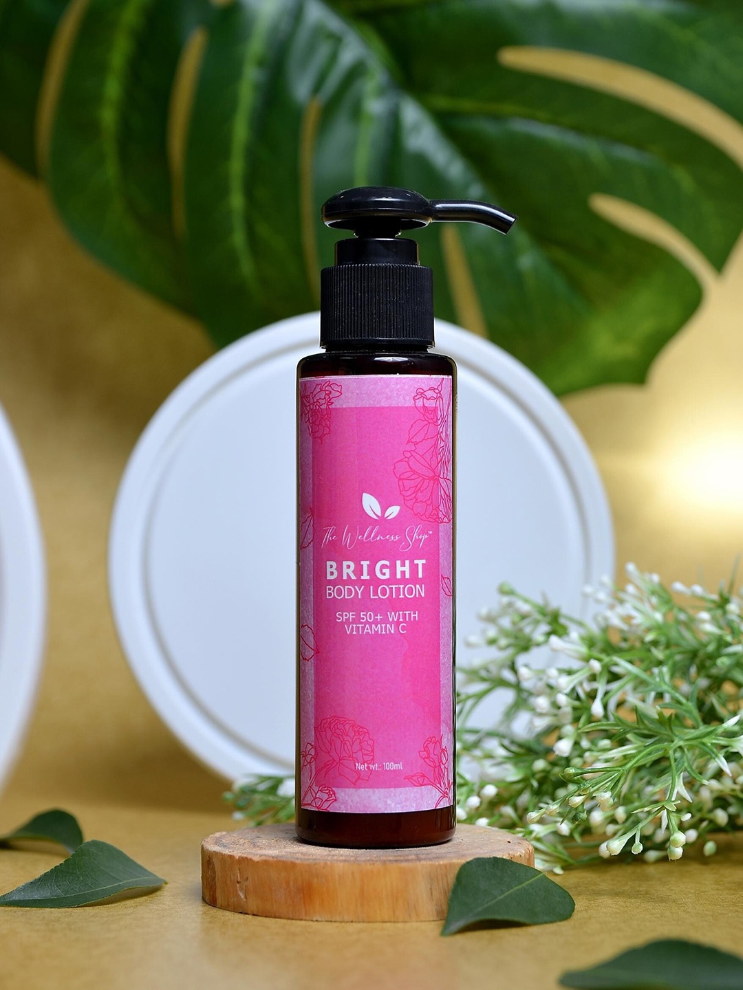 

The Wellness Shop Bright Body Lotion SPF 50+ With Vitamin C - 100ml, Pink