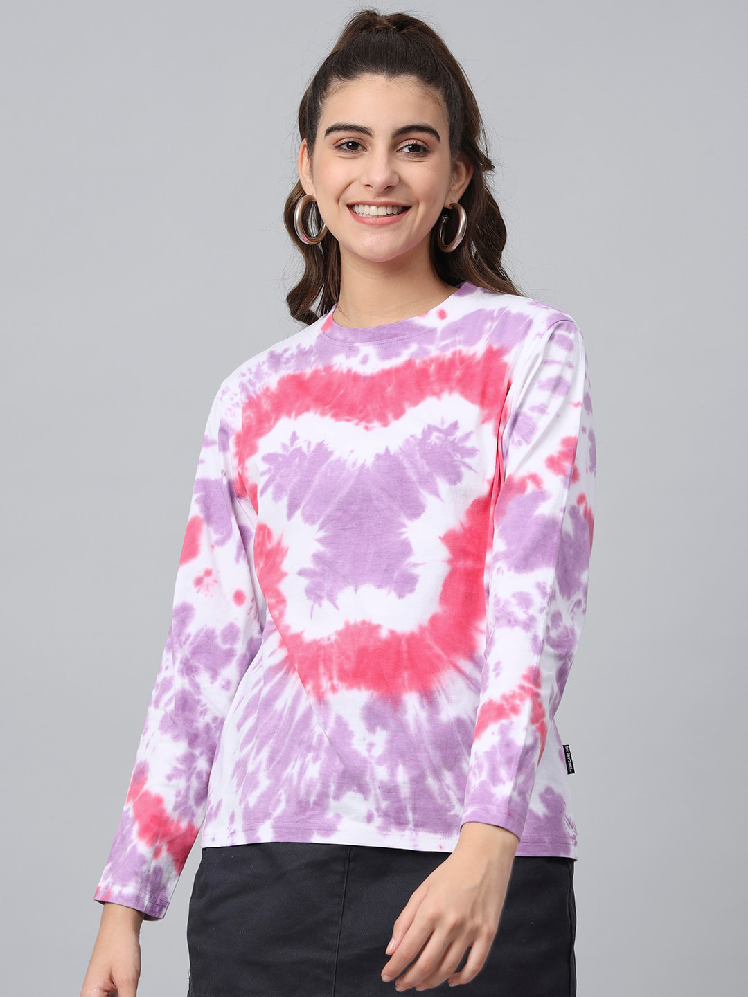 

The Dry State Tie and Dyed Oversized Cotton T-shirt, White