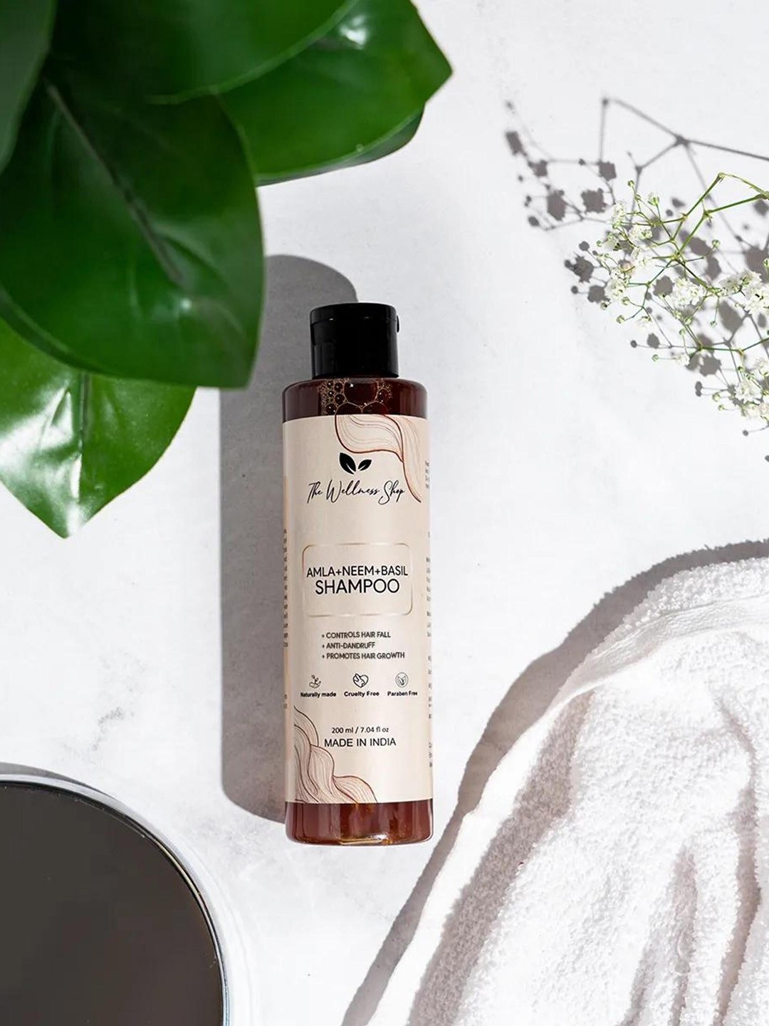 

The Wellness Shop Amla, Neem and Basil Shampoo - 200ml, Brown