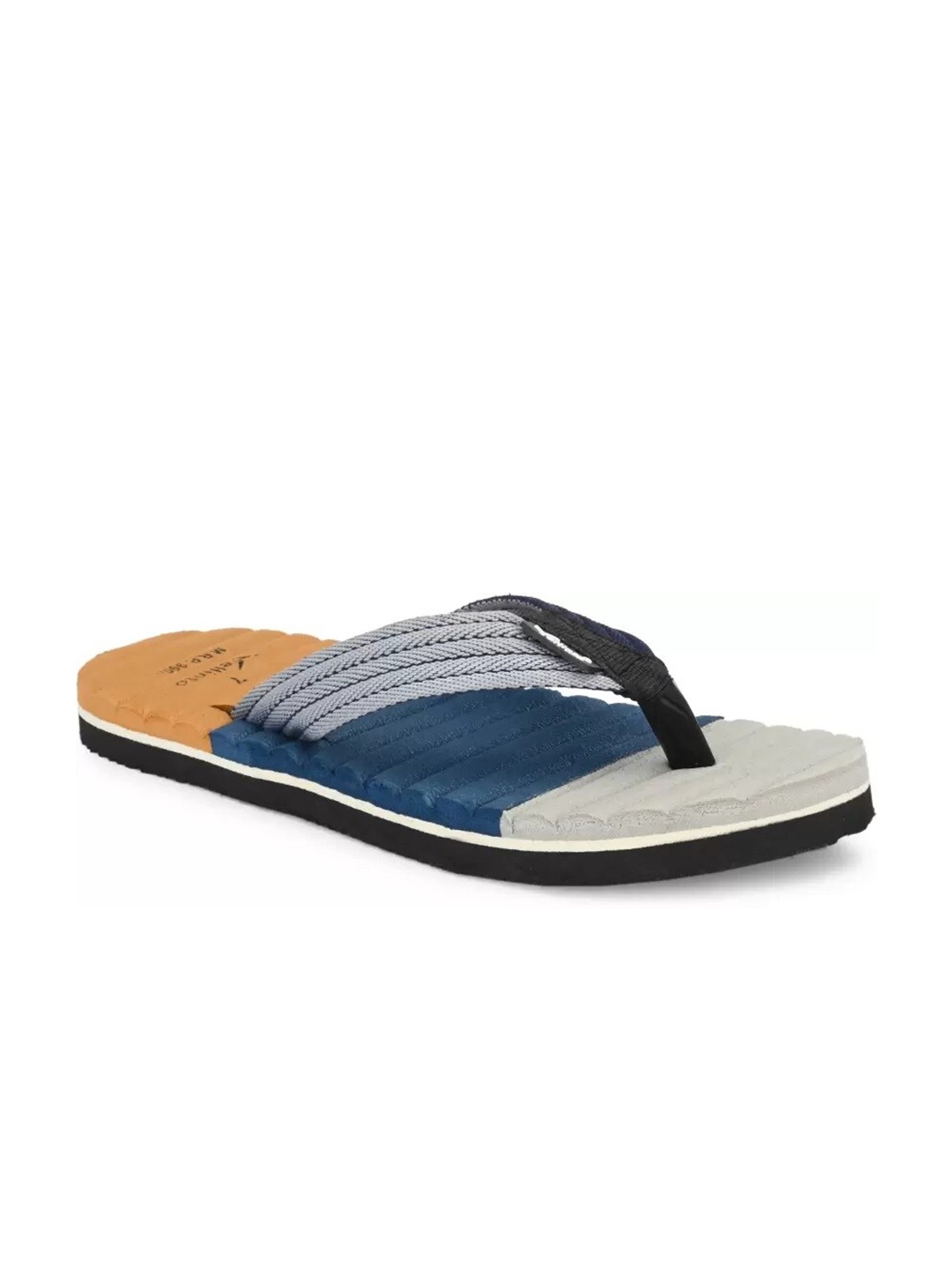 

Vellinto Men ZEBRA Colourblocked Thong Flip-Flops, Grey