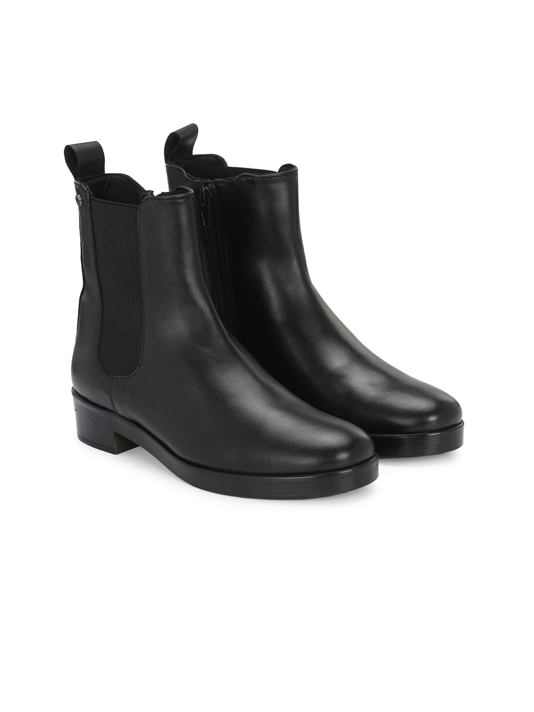 

Delize Women Heeled Mid-Top Chelsea Boots, Black