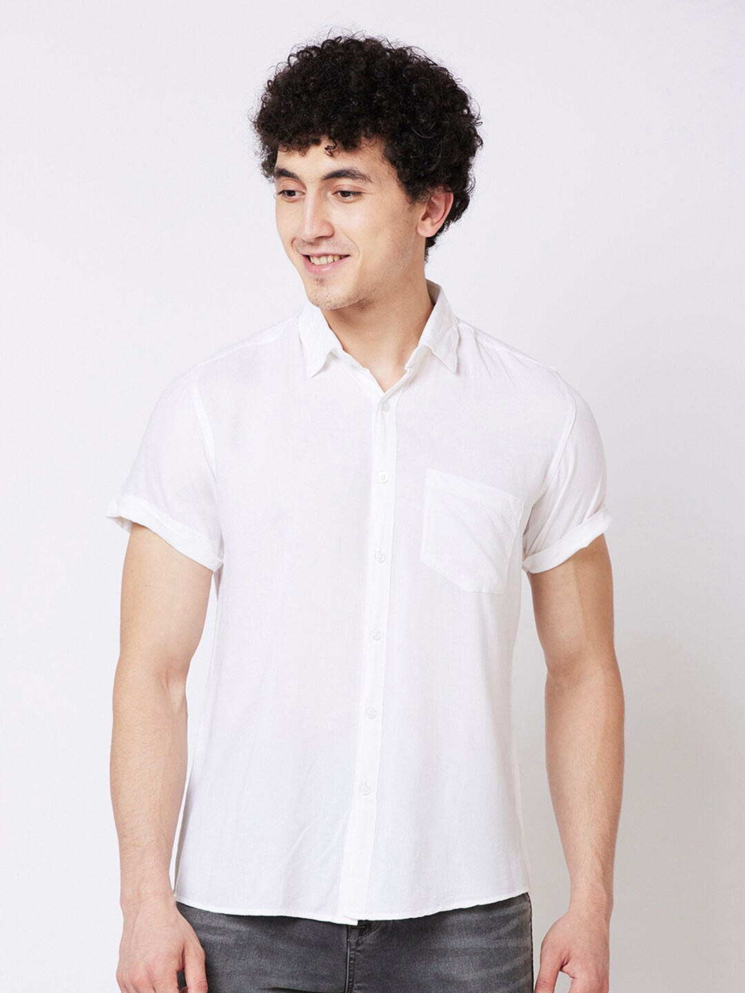 

Nick&Jess Classic Short Sleeve Casual Shirt, White