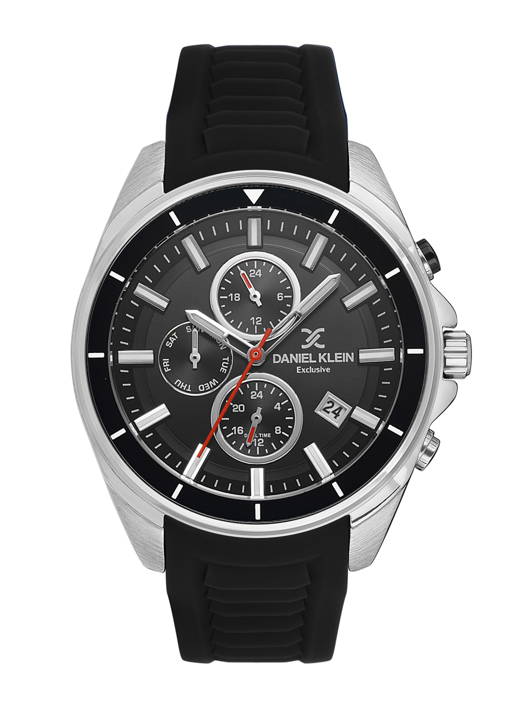 

Daniel Klein Men Textured Dial Straps Analogue Watch DK.1.13551-1, Black