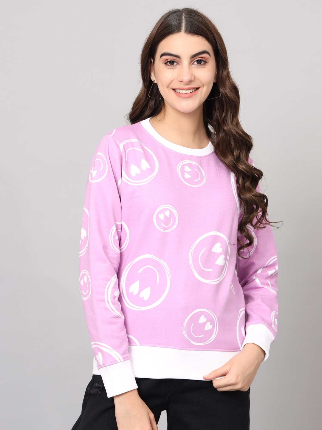 

The Dry State Graphic Printed Fleece Pullover, Lavender