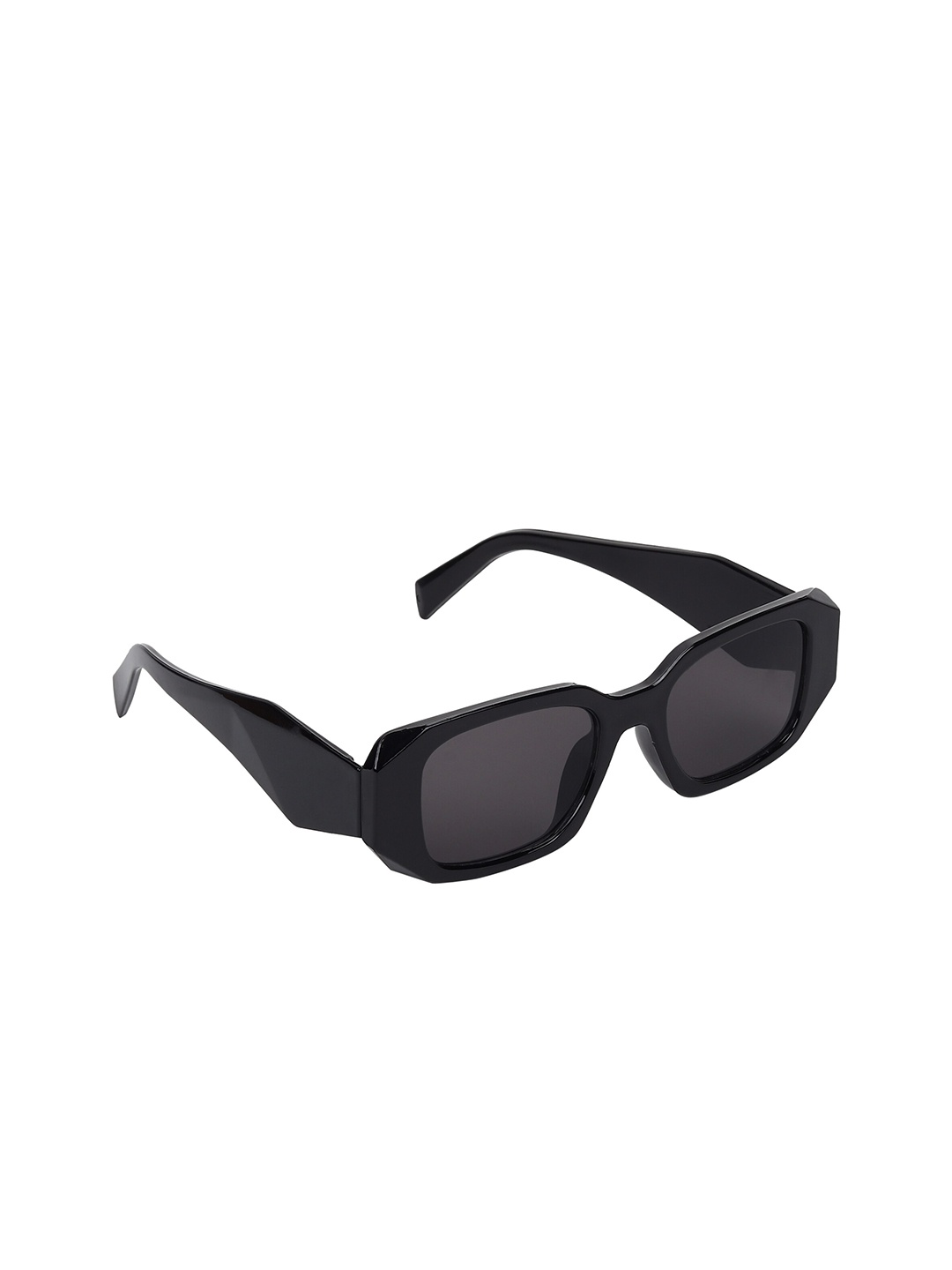 

ALIGATORR Unisex Rectangle Sunglasses with UV Protected Lens, Black