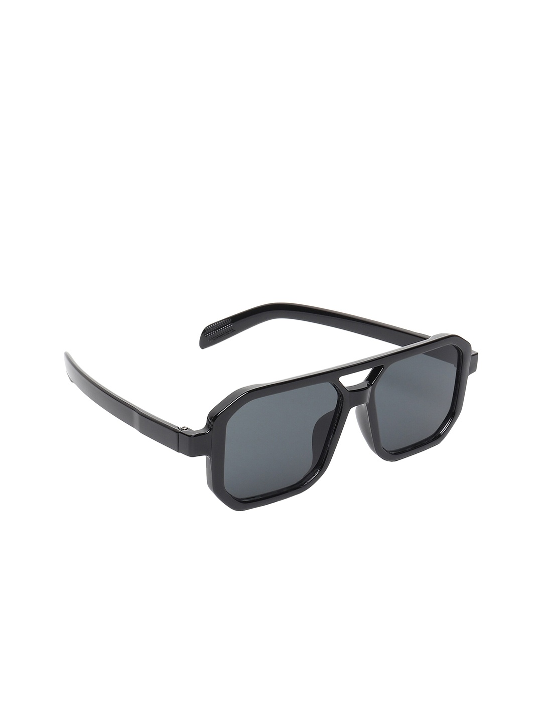 

ALIGATORR Unisex Lens & Square Sunglasses with UV Protected Lens ALGR_11964_BLK, Black