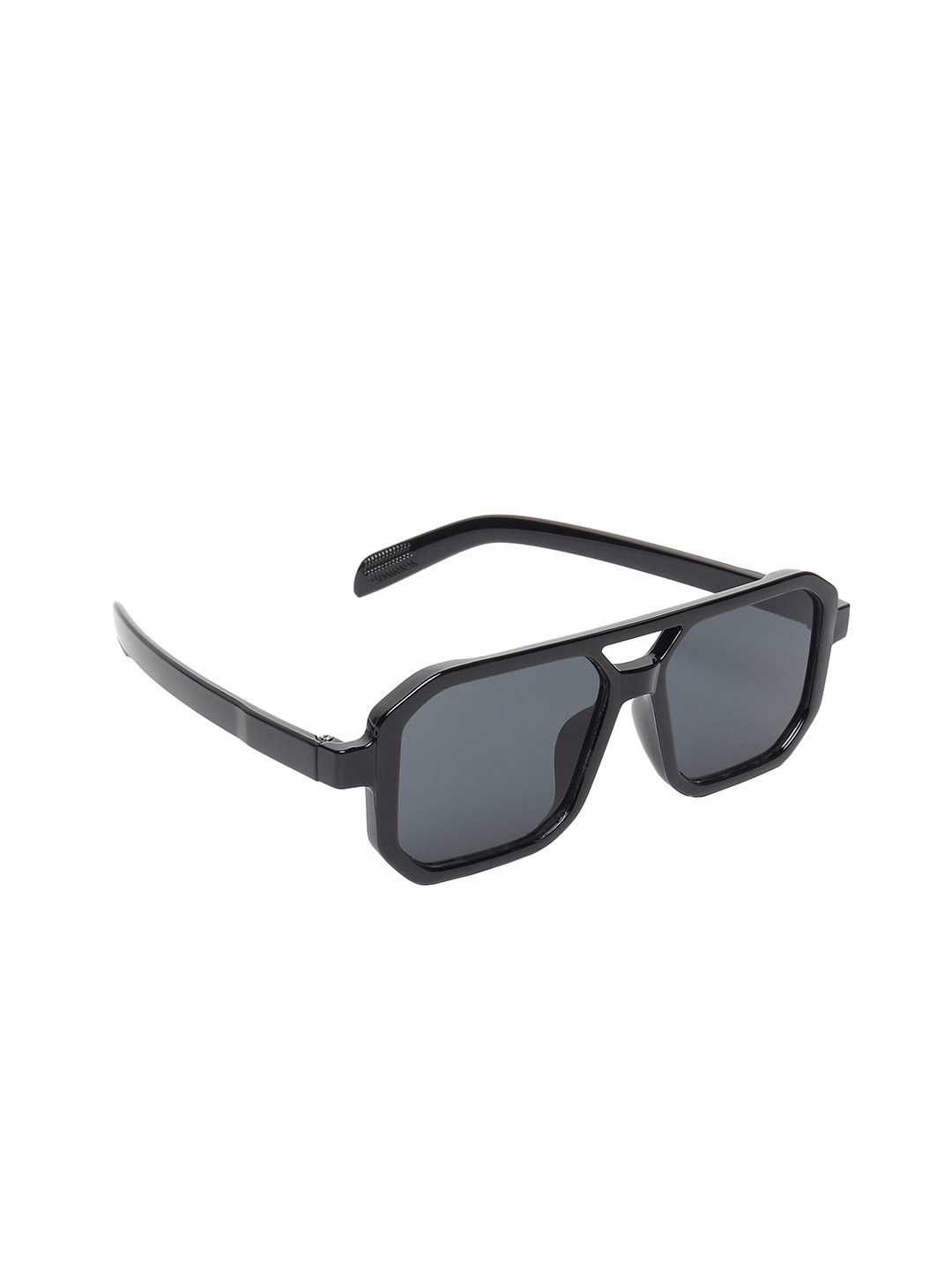 

GARTH Unisex Square Sunglasses With UV Protected Lens, Black