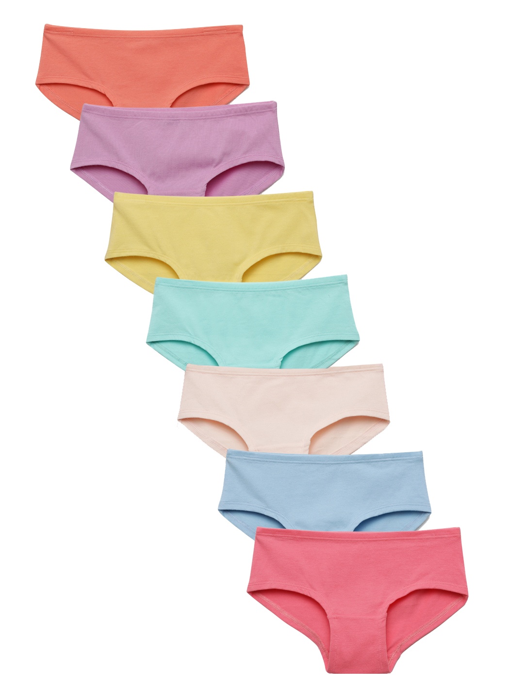 

Charm n Cherish Girls Pack Of 7 Hipster Briefs, Pink