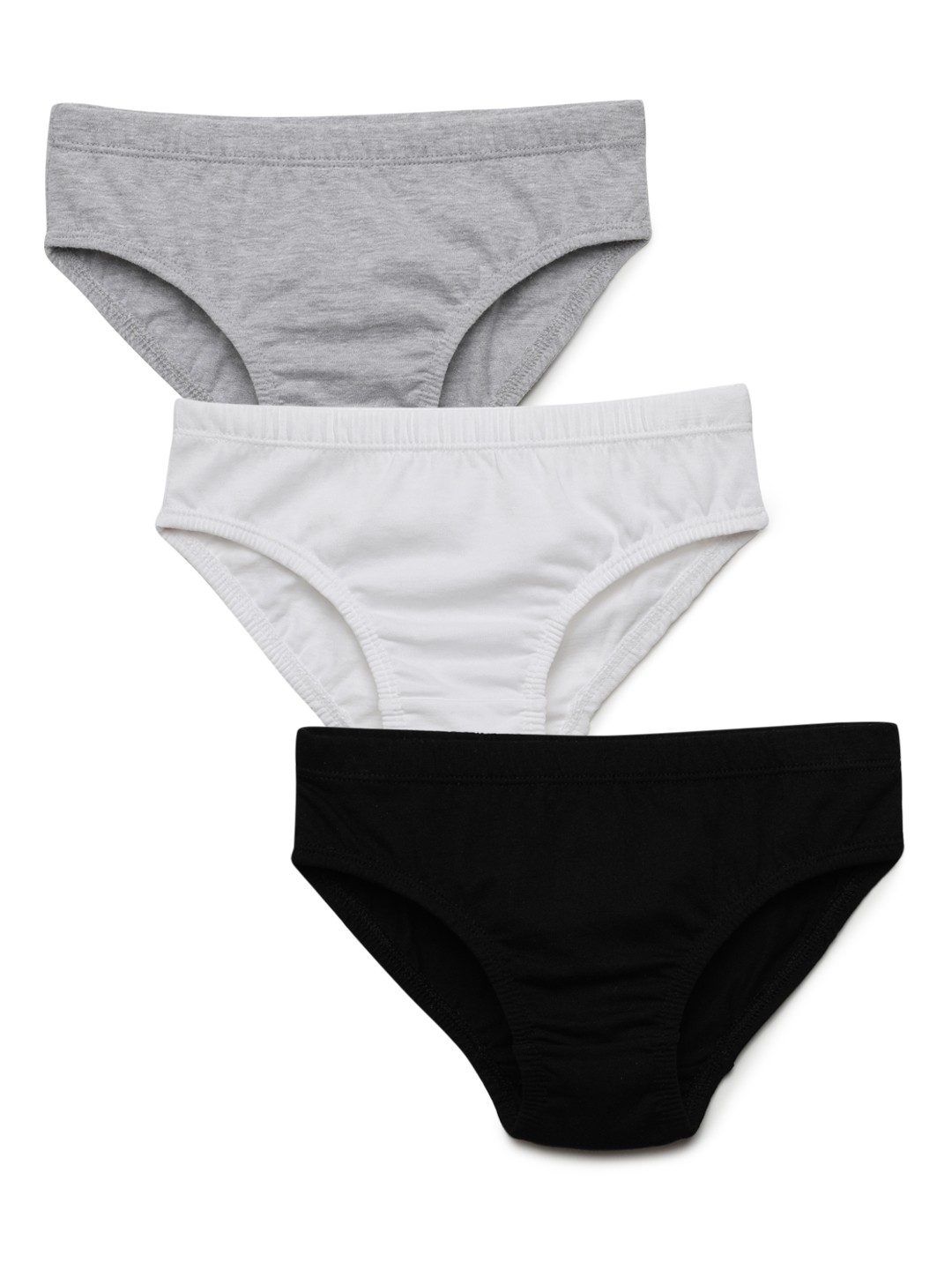 

Charm n Cherish Boys Pack Of 3 Pure Cotton Basic Briefs, White