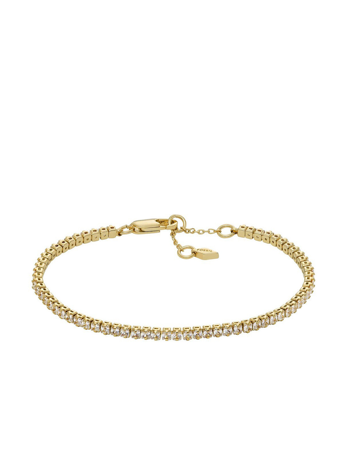 

Fossil Stone-Studded Link Bracelet, Gold