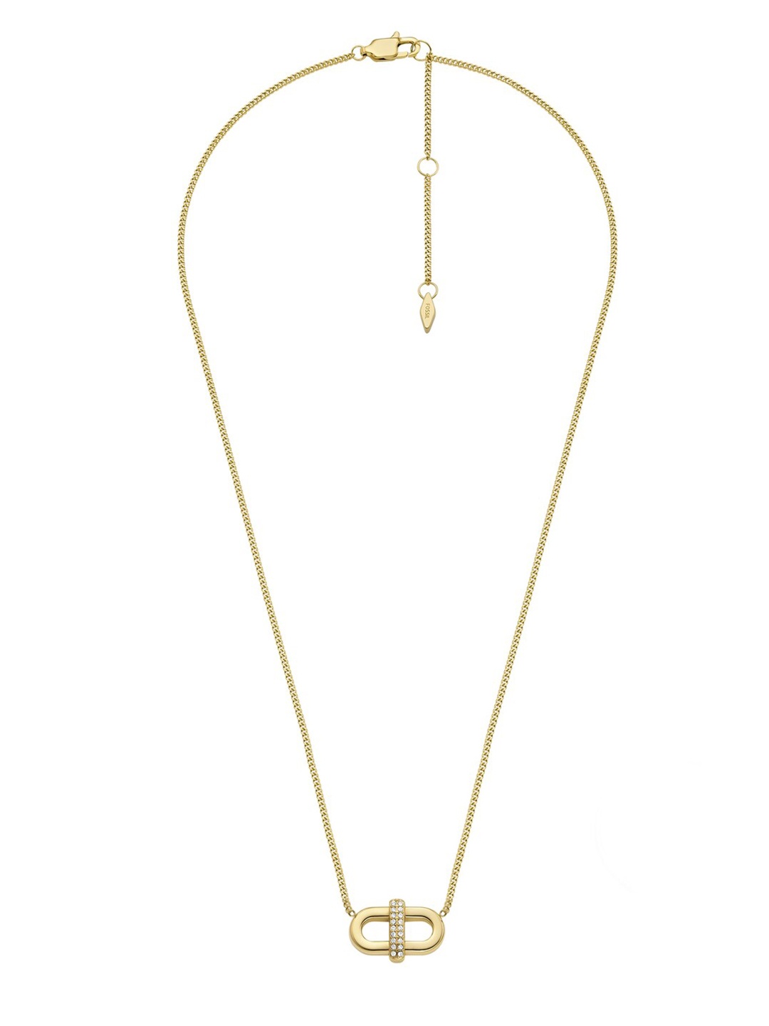 

Fossil Stainless Steel Minimal Necklace, Gold