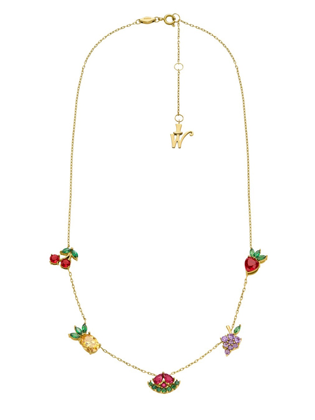 

Fossil Stainless Steel Minimal Necklace, Gold