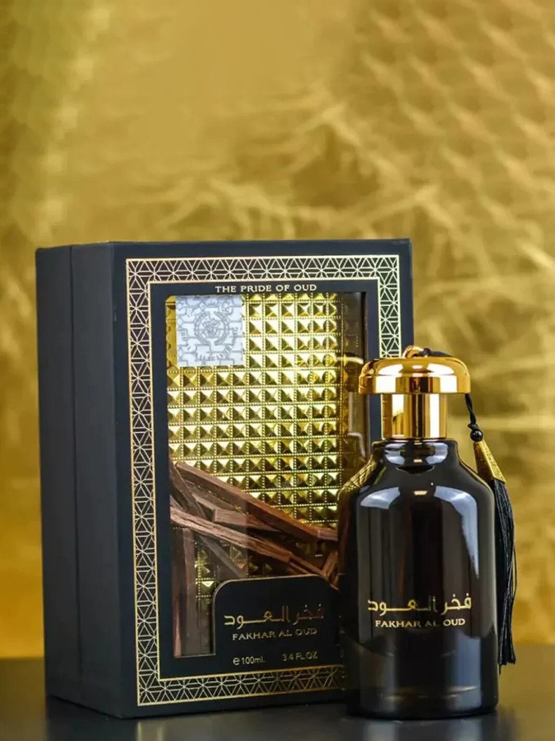 

Lattafa Fakhar Al Oud By Ard Al Zaafaran Eau De Parfum - 100ml, Black