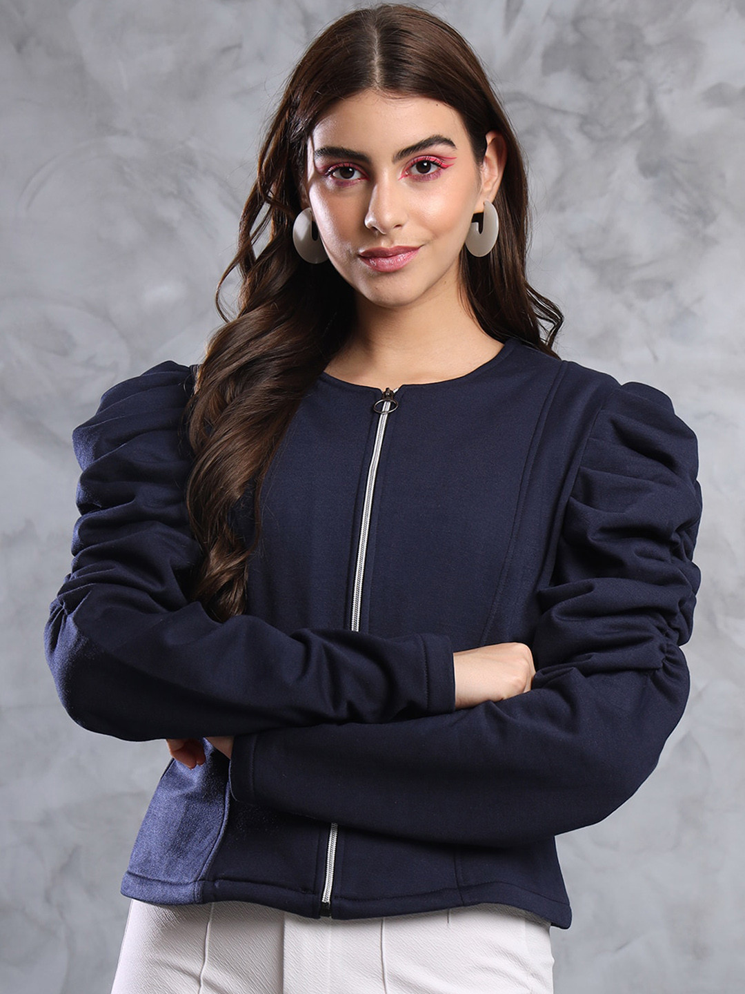 

MAZIE Lightweight Tailored Jacket, Navy blue