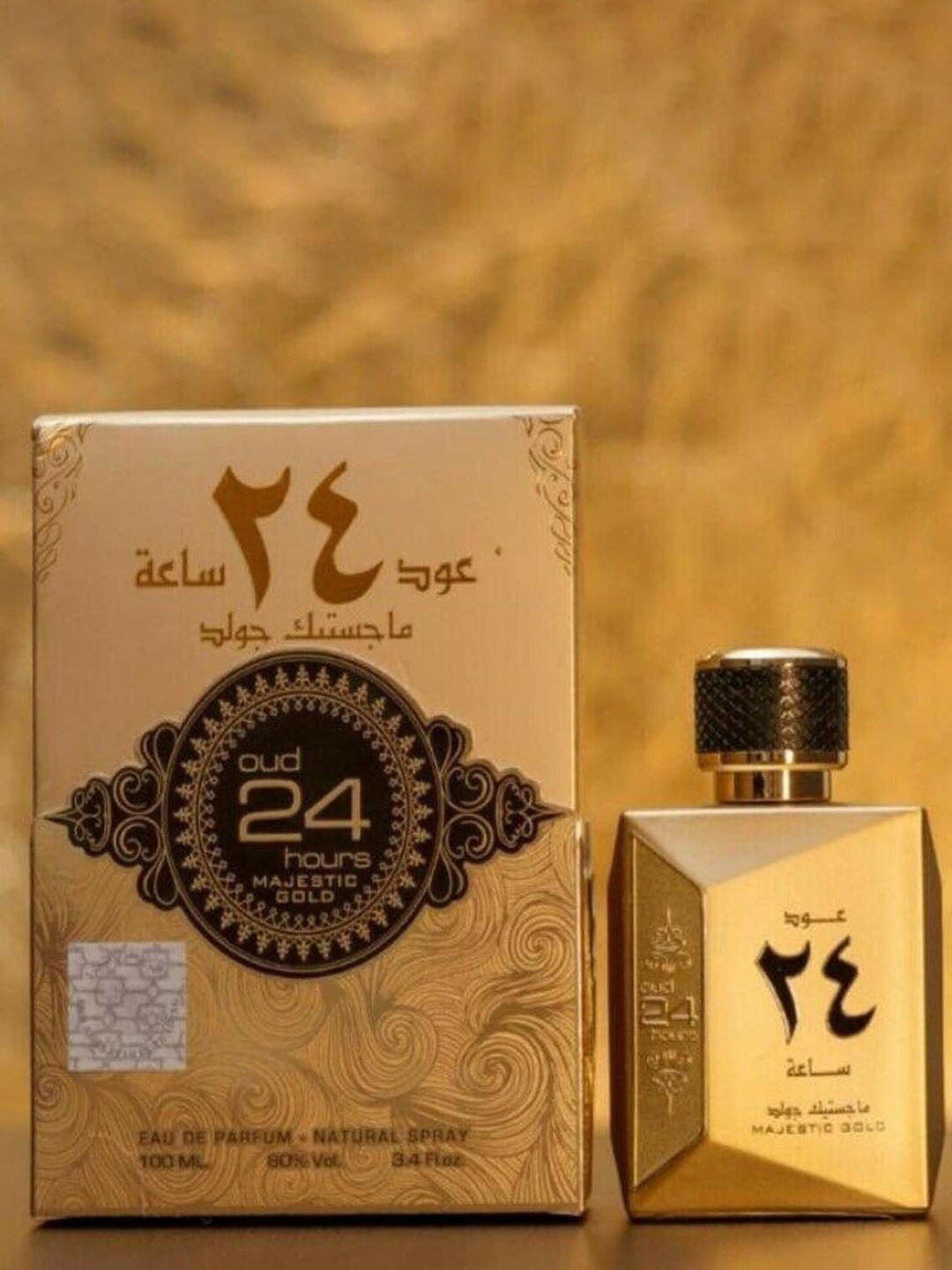 

Lattafa Oud 24Hrs Majestic Gold By Ard Al Zaafaran Eau De Parfum - 100ml, Yellow