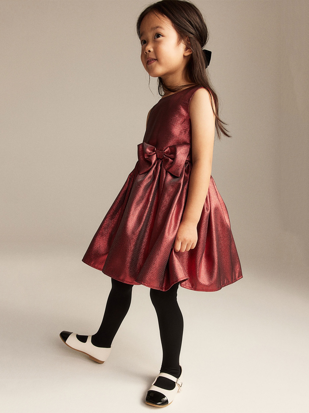 

H&M Bow-Detail Dress, Red