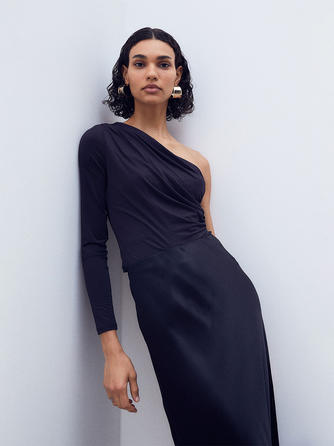 

H&M One-Shoulder Top, Black