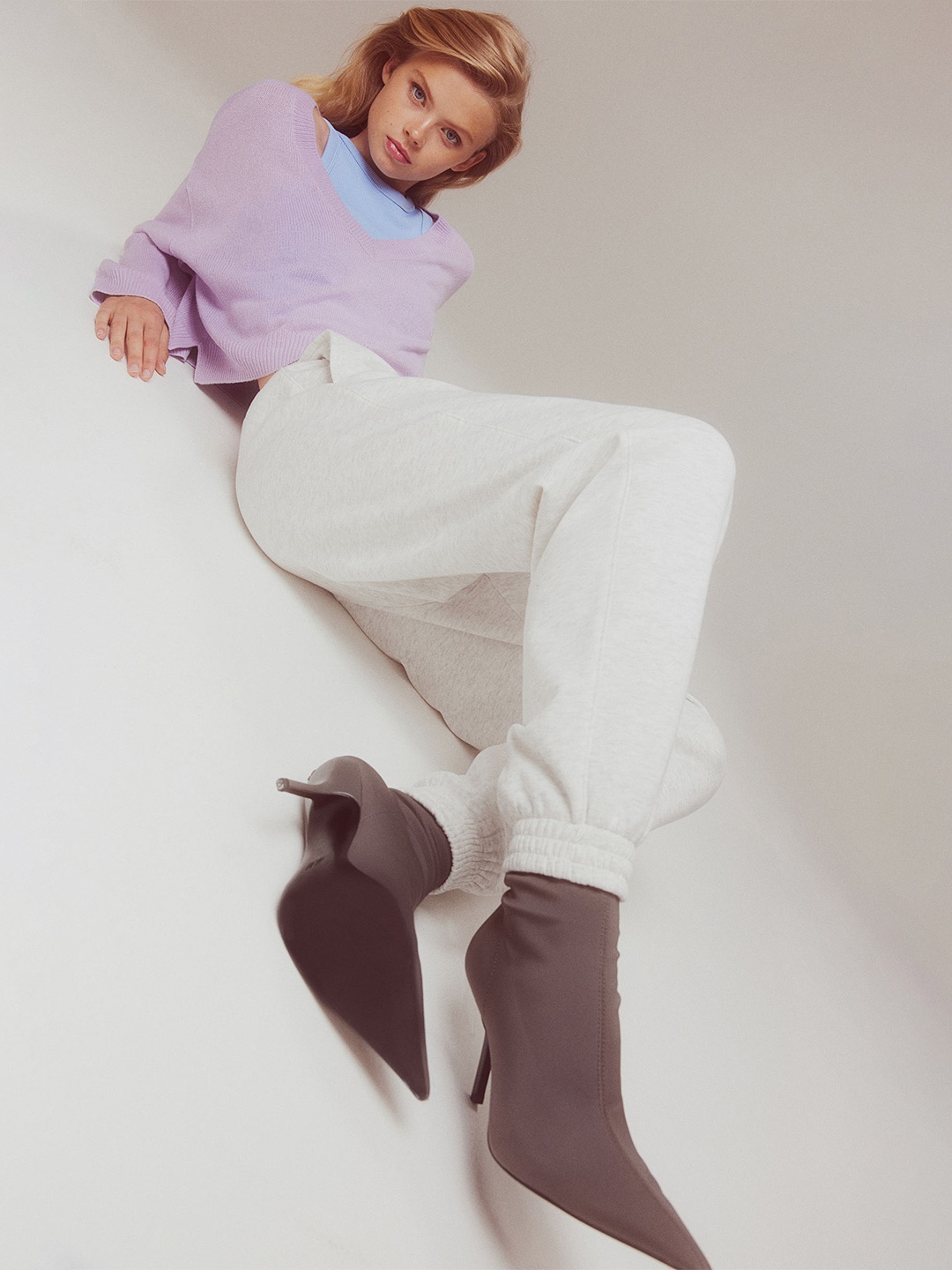 

H&M V-Neck jumper, Purple