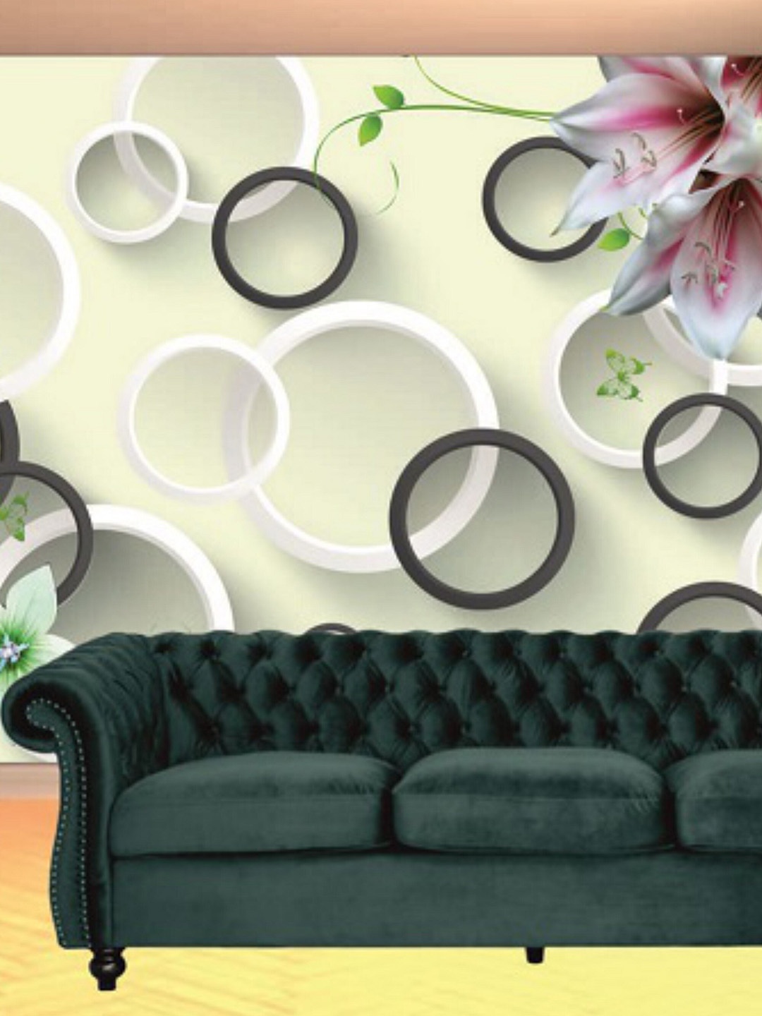 

KSHIRSA White & Black Self Adhesive Wallpapers