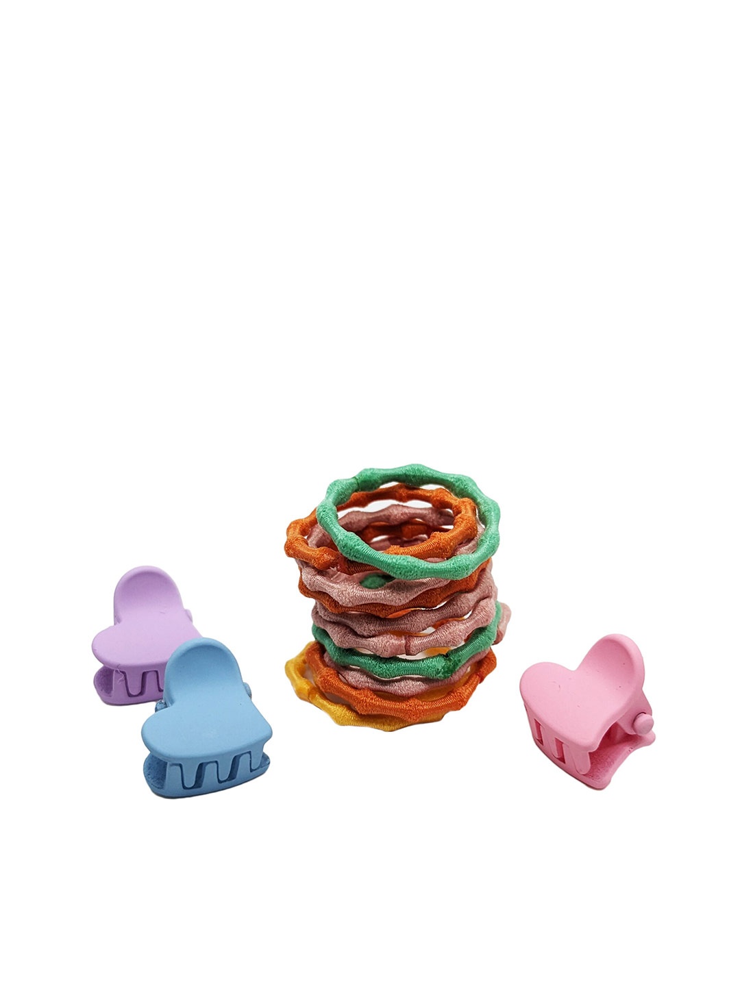 

Comet Busters Pack Of 13 Ponytail Holders & Hair Clips, Pink