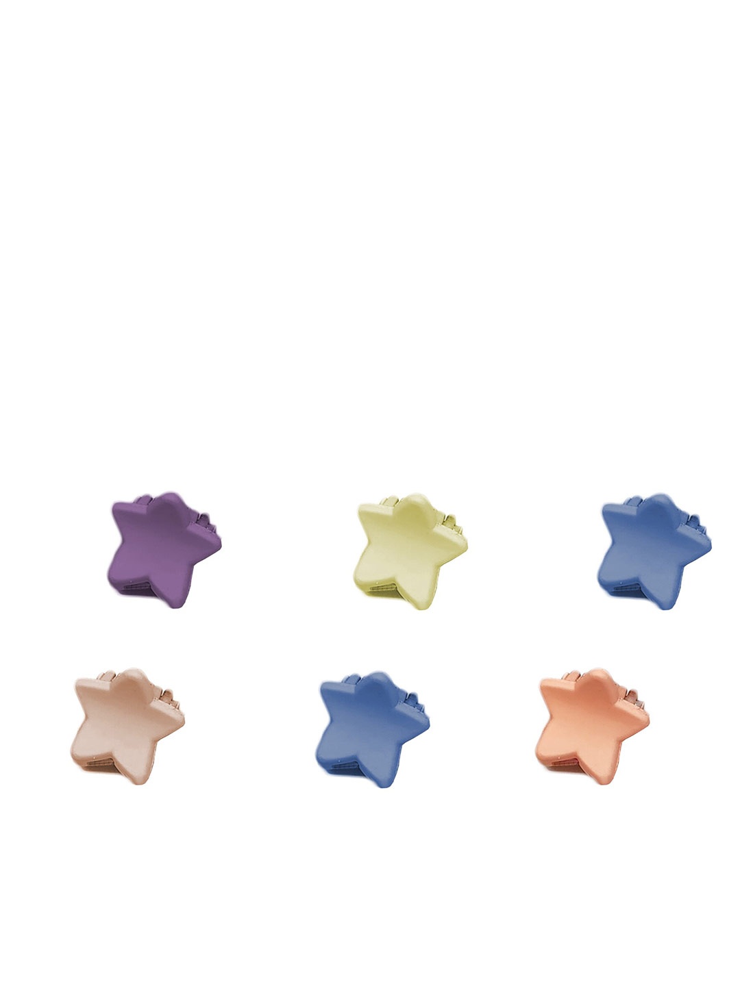 

Comet Busters Women Set of 6 Claw Clip, Yellow