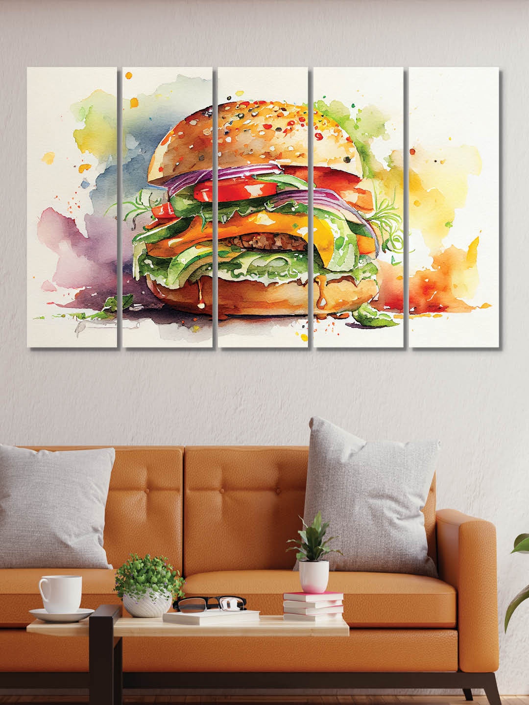 

RANDOM White 5 Pieces Fast Food Wall Art