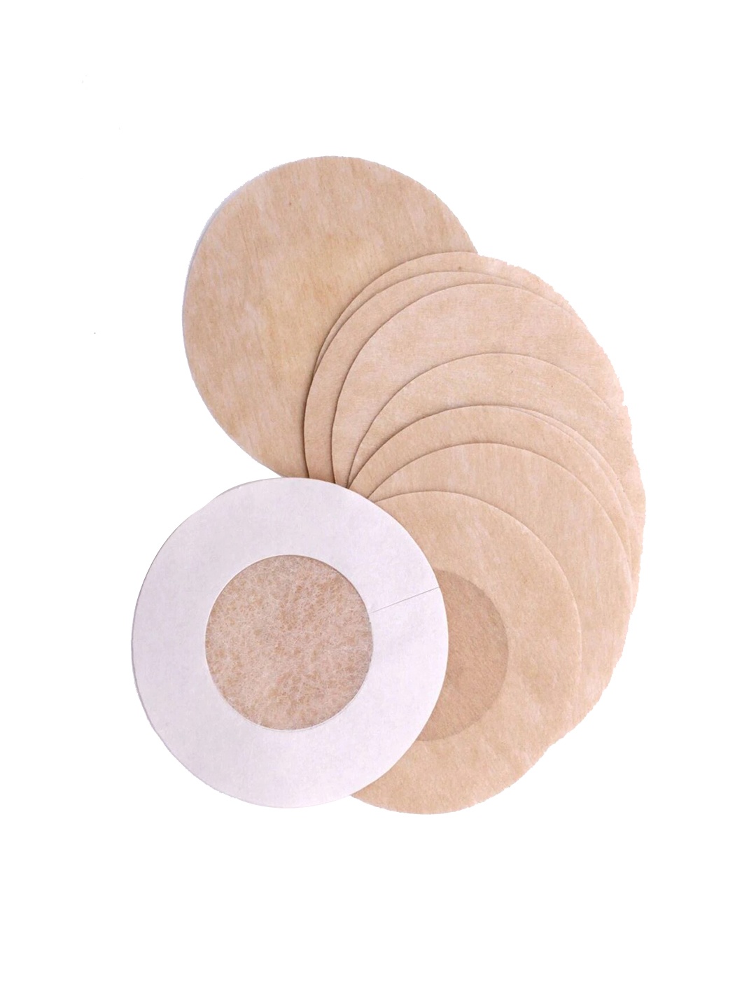 

FashionRack Set Of 5 Stick-On Pasties With Adhesive Bra, Beige