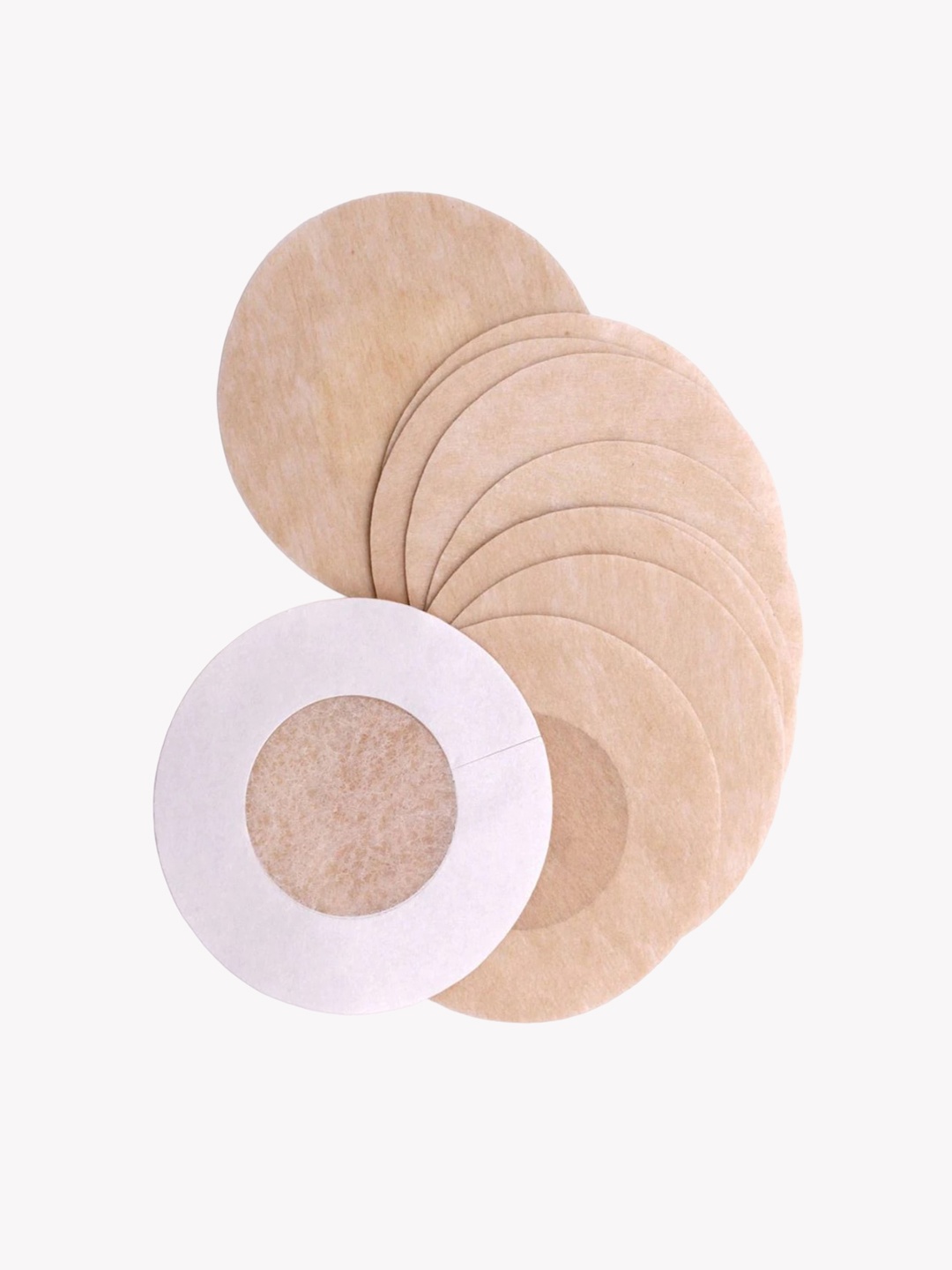 

FashionRack Set of 5 Stick On Nipple Pads With 1 Stick On Bra, Black