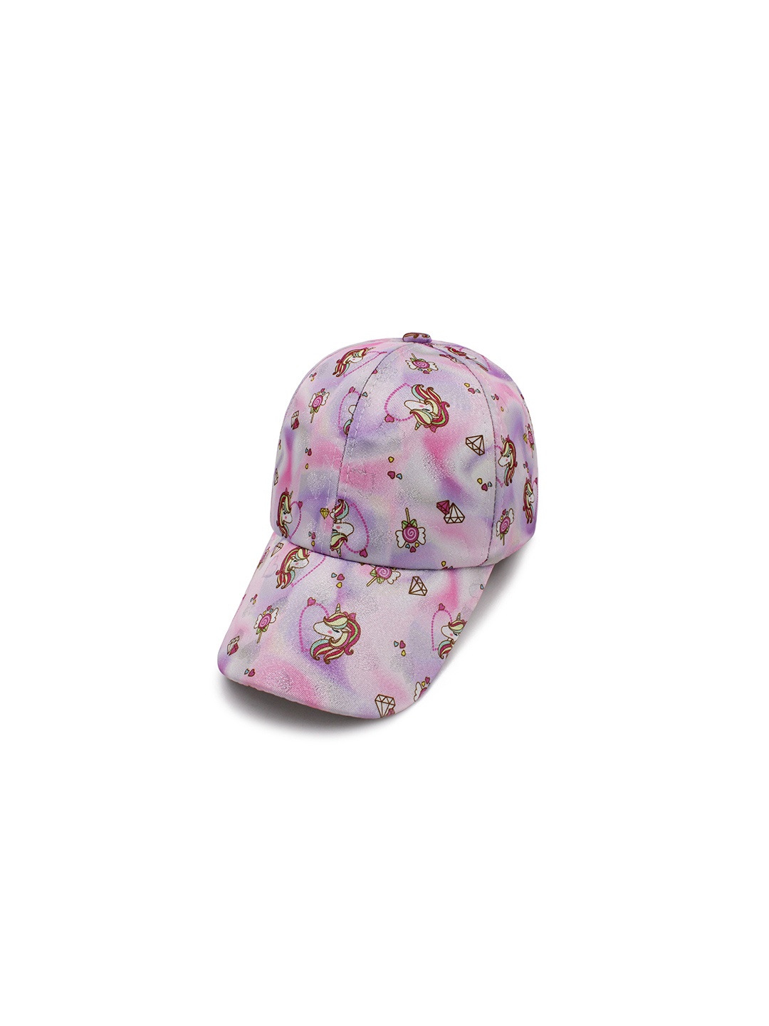 

JENNA Girls Unicorn Printed Baseball Cap, Purple