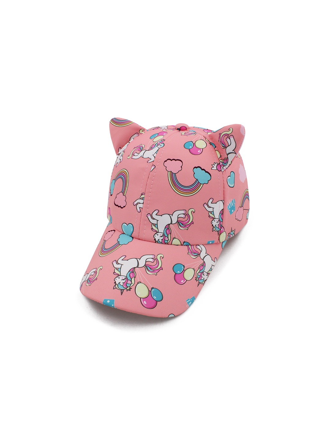 

JENNA Girls Printed Baseball Cap, Coral