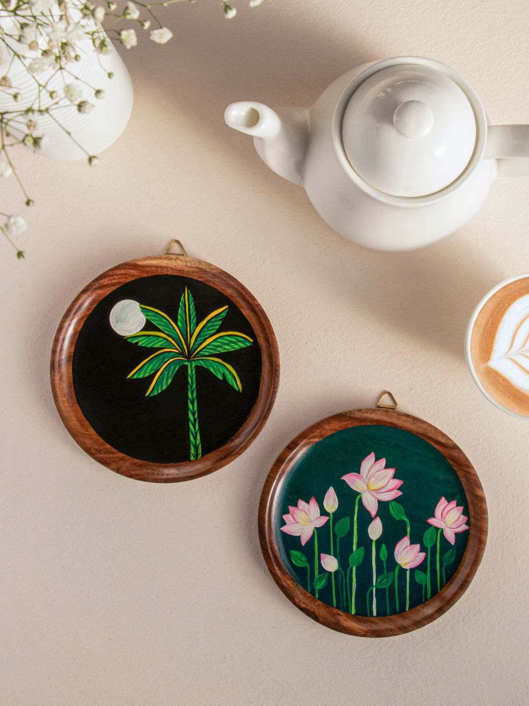 

Mirai Woods Brown & Green Sheesham Wood Wall Decor