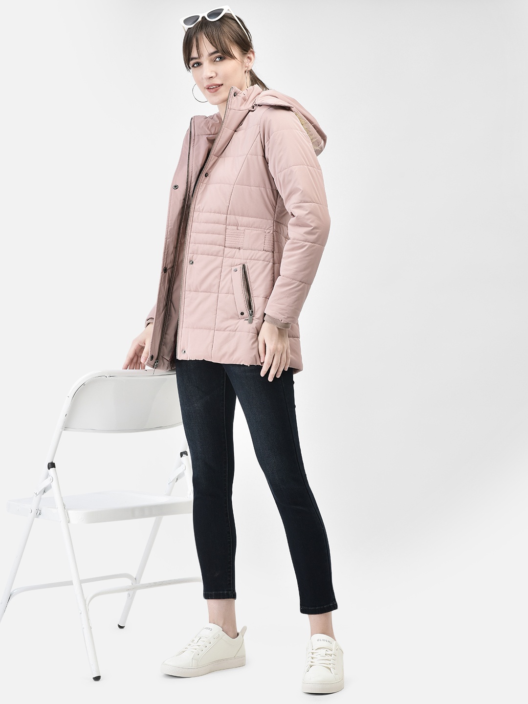 

Crimsoune Club Hooded Padded Jacket, Pink