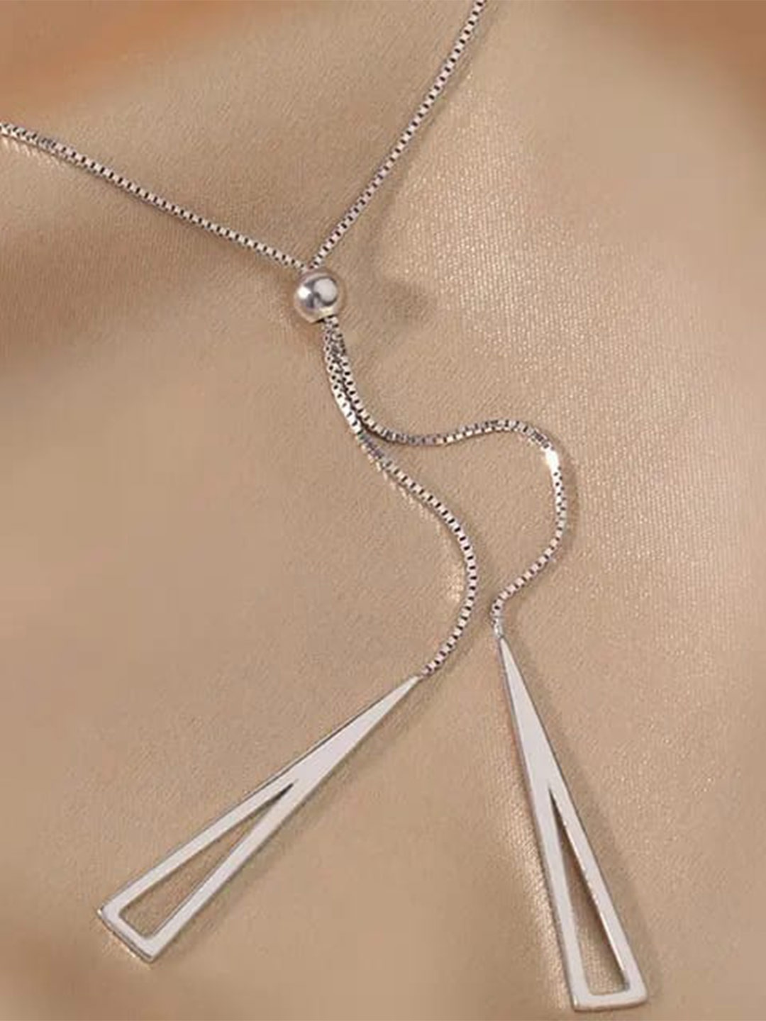 

KRYSTALZ Silver Plated Stainless Steel Chain