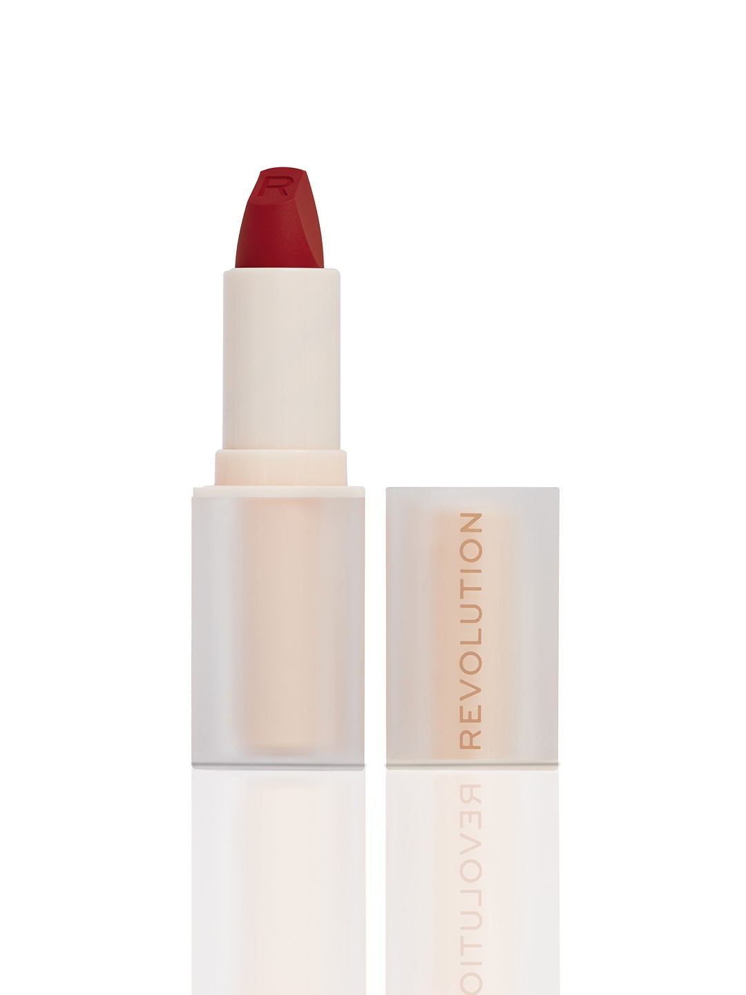 

Makeup Revolution London Lip Allure Smudge-Proof Soft Satin Lipstick - CEO Brick Red