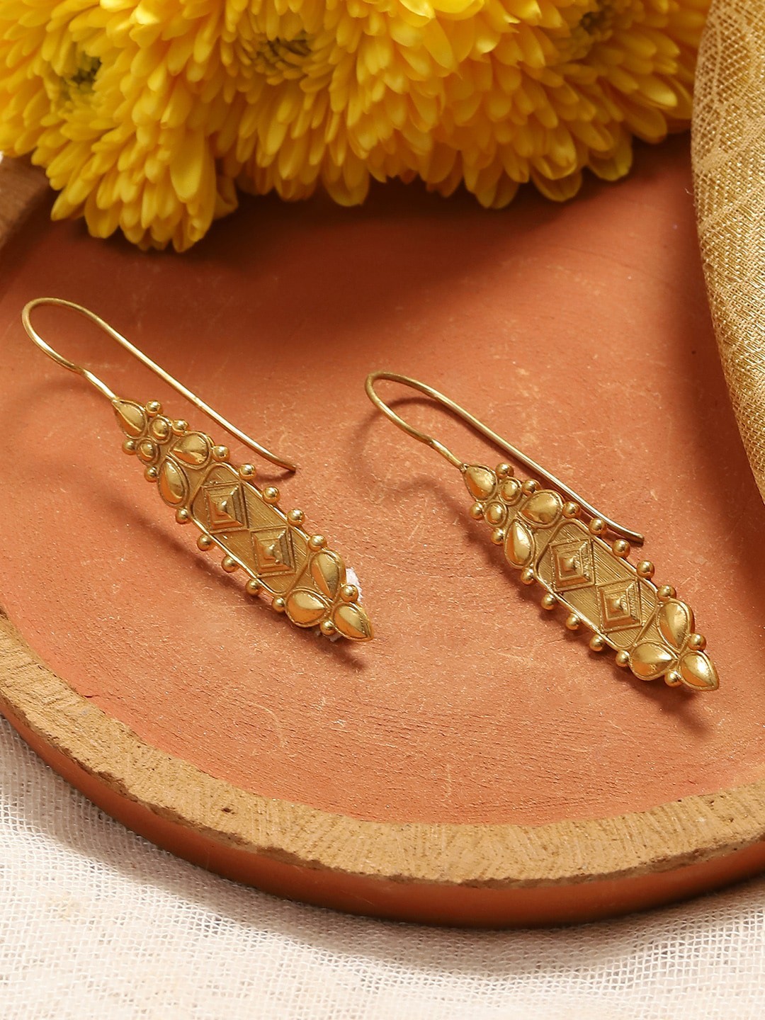 

Biba Gold Plated Silver Drop Earrings
