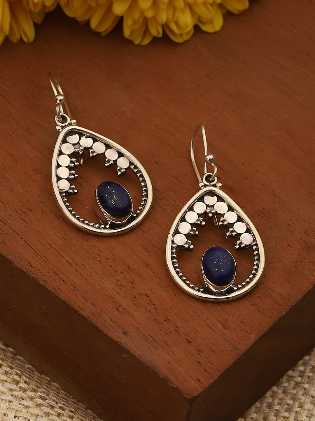 

Biba Silver-Plated Drop Earrings, Blue